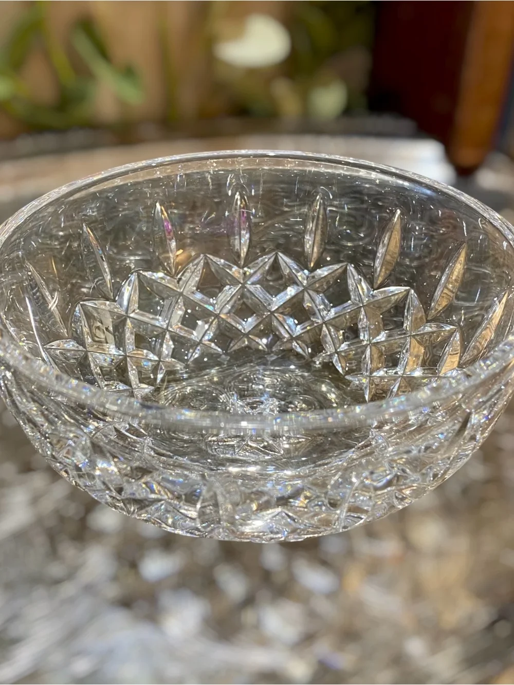 Vintage Waterford Kelsey Irish Crystal Round Bowl Signed